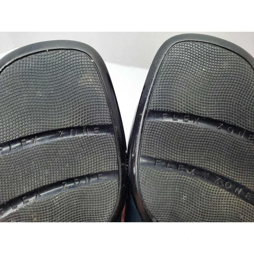 LIZ CLAIBORNE Flex Alicia Slip on Mules US 6M Blue Vintage Flats Fast Ship